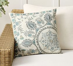 Lilah Suzani Outdoor Pillow | Pottery Barn (US)