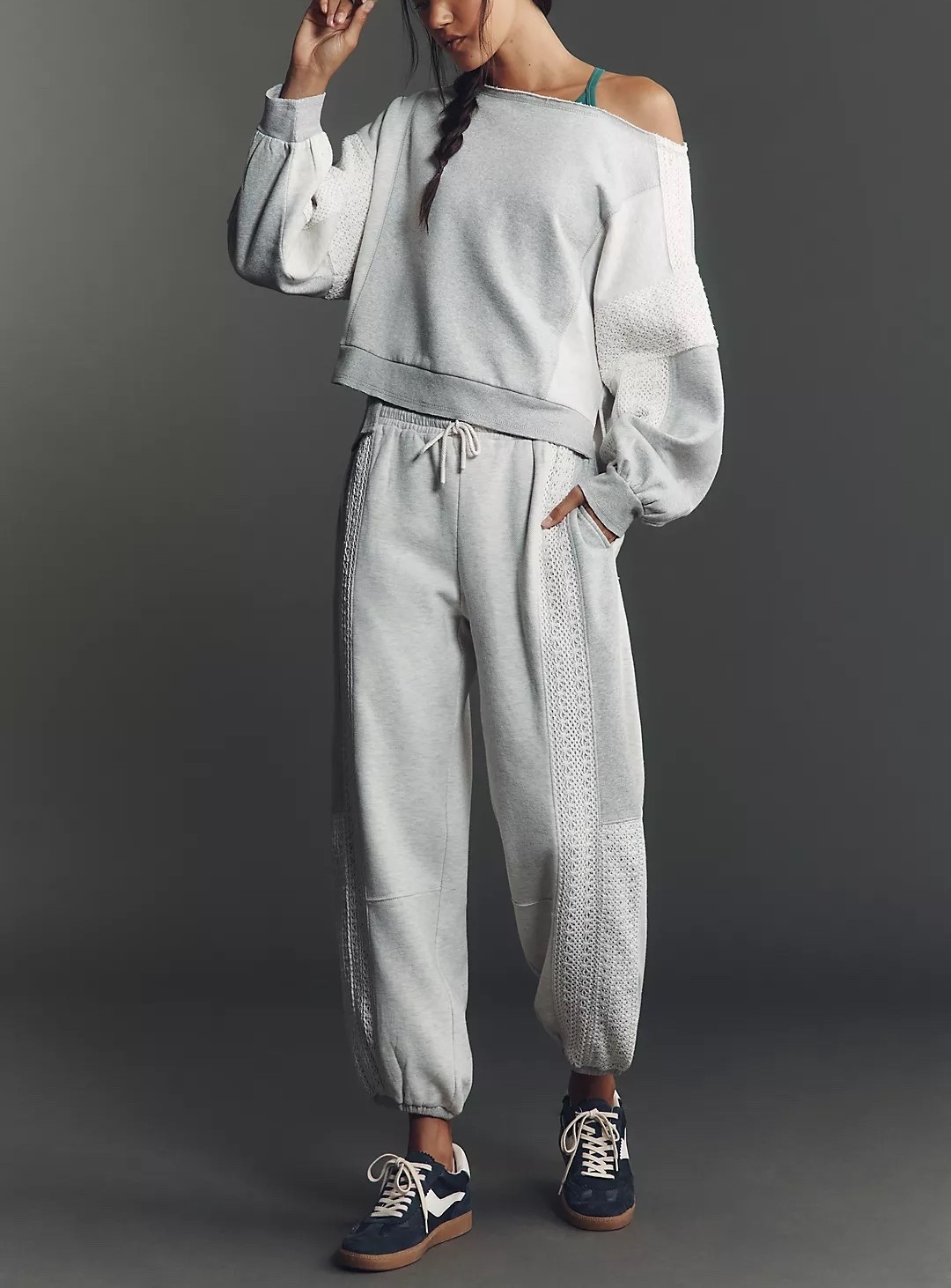Daily Practice Lace-Inset Matching Athletic Set 

anthropologie | matching sweatsuit | grey sweats | grey sweater | grey sweatpants | gray sweats | gray sweater | gray sweatpants | casual look | ootd | cute sweat suit | travel outfit | travel sweatsuit | activewear 

#LTKTravel #LTKGiftGuide #LTKActive