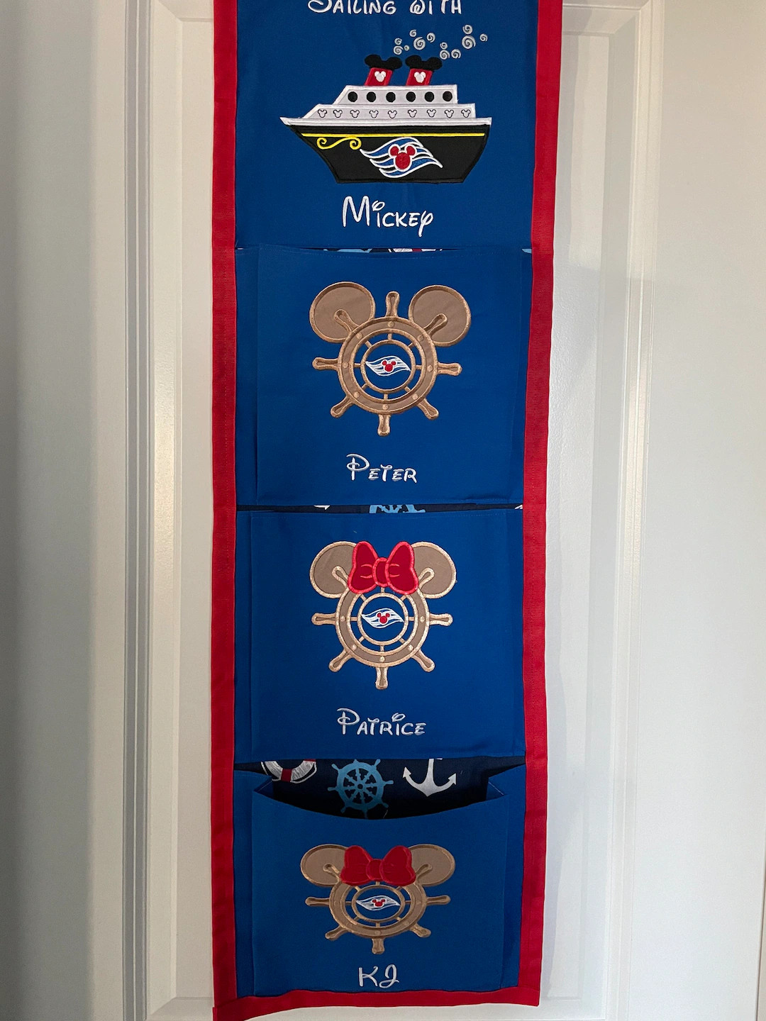 Personalized Ship Wheel Fish Extender 1,2,3,4,5 or 6 Pockets - Etsy | Etsy (US)