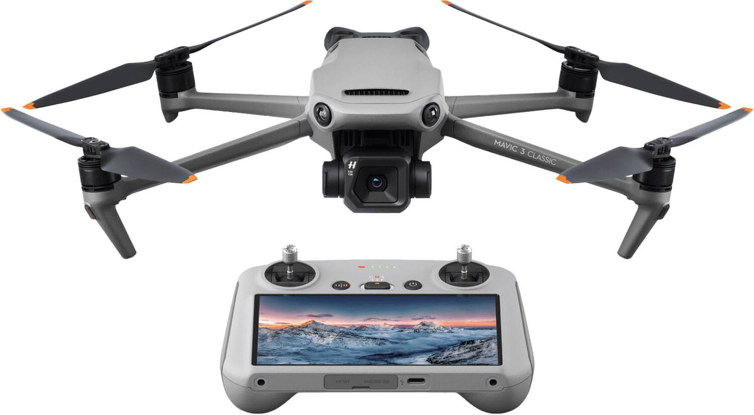 DJI Mavic 3 Classic Drone and Remote Control with Built-in Screen (DJI RC) Gray CP.MA.00000554.01... | Best Buy U.S.