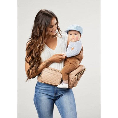 Tushbaby Vegan Leather Hip Seat Baby Carrier - Sand | Target