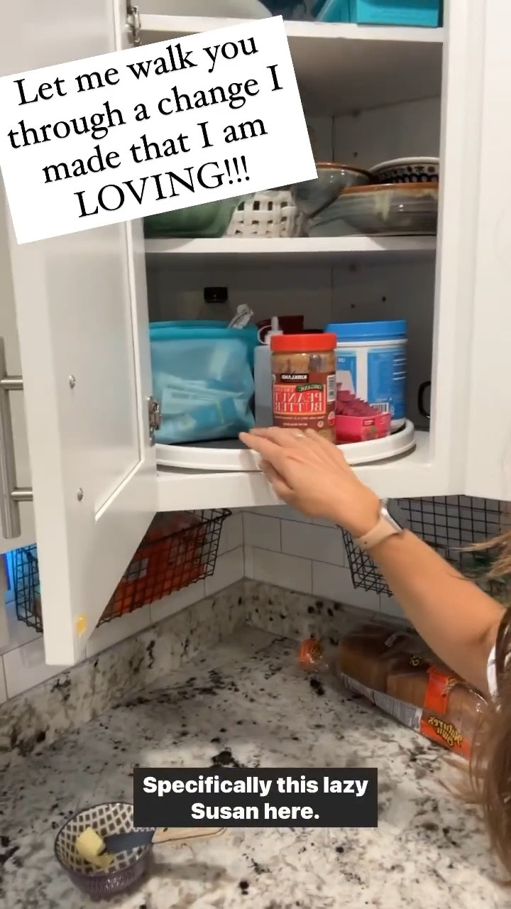 Cabinet Lazy Susans are SO beneficial to the functionality of my kitchen. Switched this one from a coffee lazy susan to my essentials I use all of the time! So helpful for storage and function! Found these on Amazon and they come in different sizes  

#LTKunder50 #LTKhome