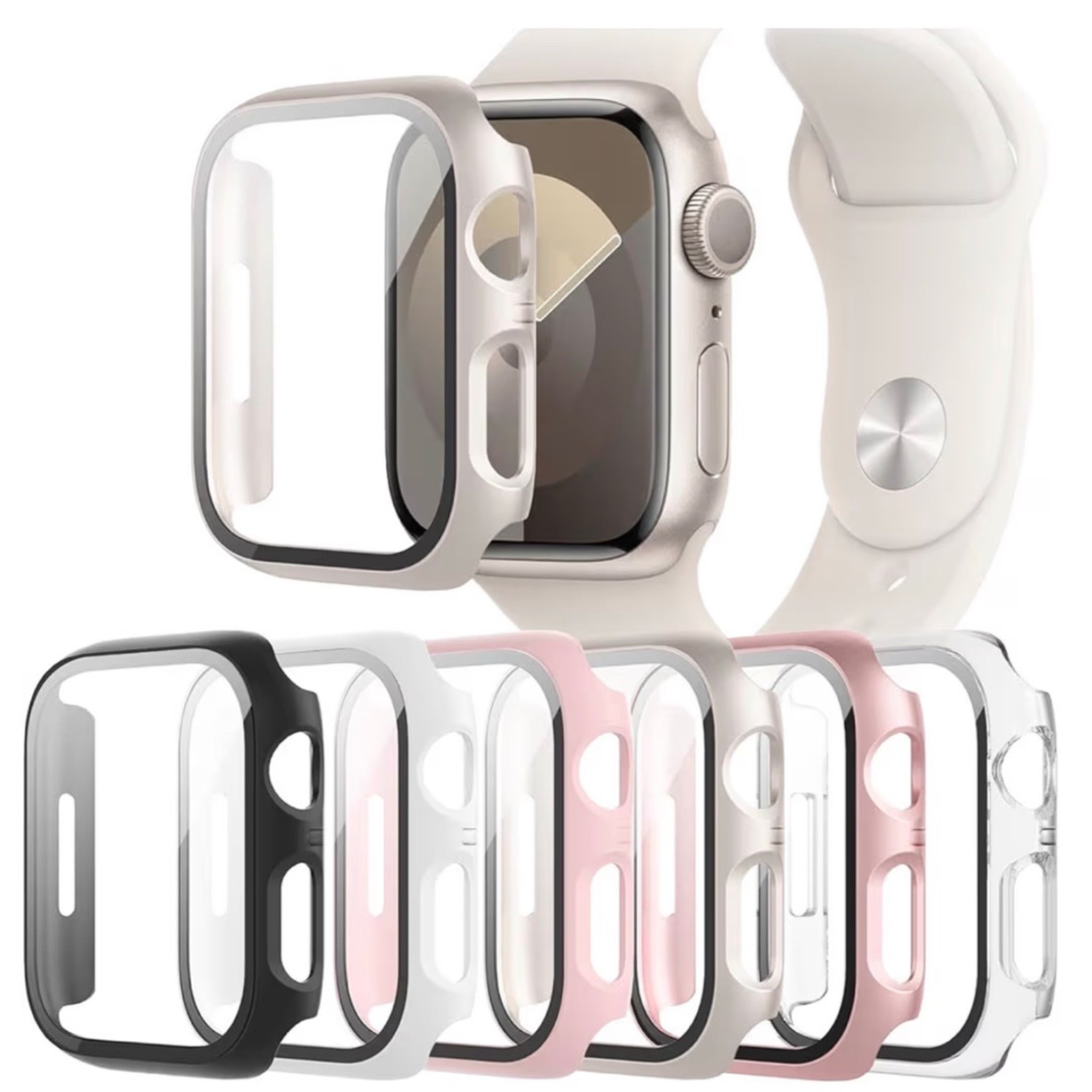 6-Pack Case Compatible with Apple Watch 40mm Series SE 3(2025)/SE 2/SE/ 6/5/4 with Tempered Glass

#LTKfitnessgoals #LTKActive #LTKSaleAlert