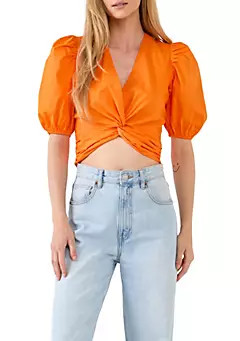 ENGLISH FACTORY Twist Detail Top | Belk