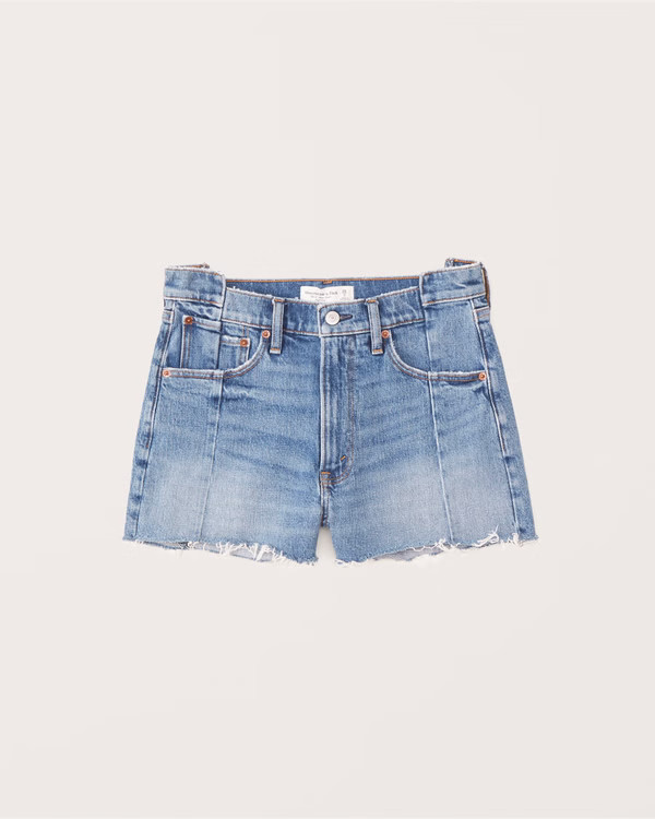 Women's High Rise Mom Shorts | Women's Bottoms | Abercrombie.com | Abercrombie & Fitch (US)