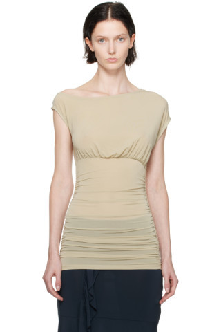 Beige Eugenia T-Shirt | SSENSE