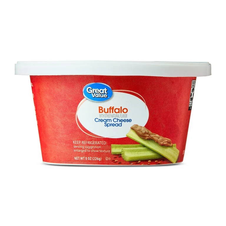 Great Value Buffalo Cream Cheese Spread, 8 oz Tub | Walmart (US)