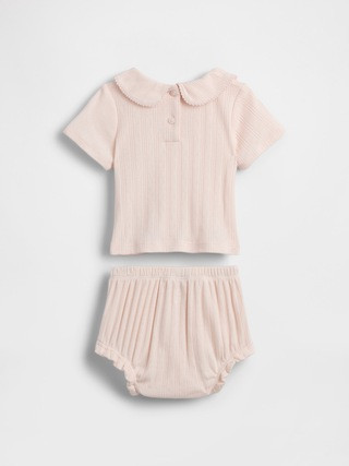 Baby Embroidered Pointelle Outfit Set | Gap (US)