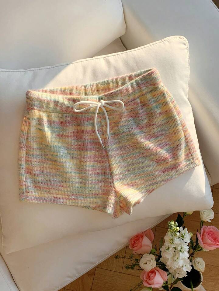 Comfortcana Women's Summer Festival Boho Vacation Tie-Dye Drawstring Waist Loose Casual Shorts | SHEIN