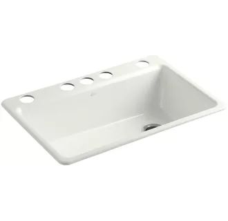 Riverby 33" Undermount Single Basin Cast Iron Kitchen Sink | Build.com, Inc.
