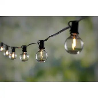 Harbor Breeze 18.5-ft Solar Black Outdoor String Light with 15 White-Light LED Globe Bulbs | Lowe's