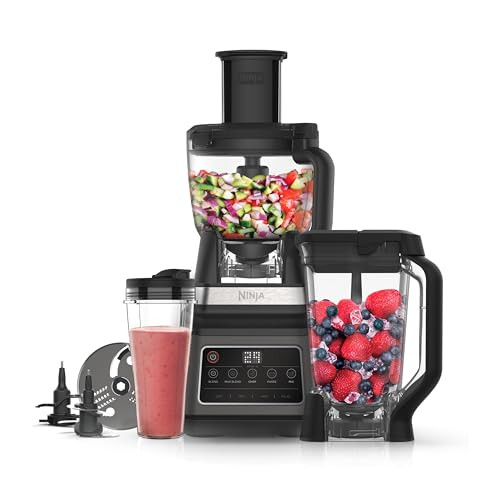 Ninja 3-in-1 Food Processor & Blender with 5 Automatic Programs: Blend, Max Blend, Chop, Mix, Pur... | Amazon (UK)
