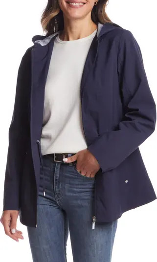 Gallery Water Resistant Hooded Raincoat | Nordstrom | Nordstrom