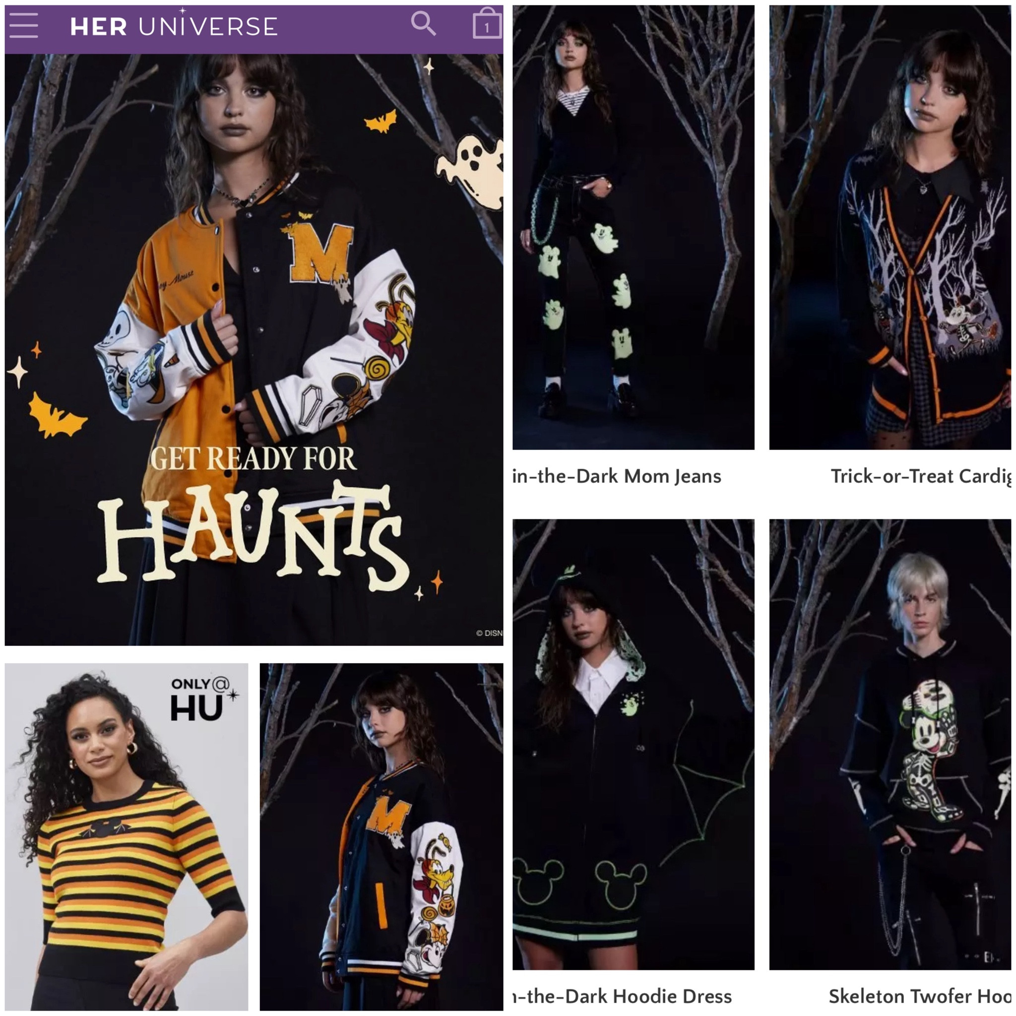 Get all of your new her universe spooky Disney outfits just in time before they sell out! This year‘s bomber jacket though, and those ghost jeans are everything! Exclusively for her universe and hot topic.

#LTKSeasonal #LTKSummerSales #LTKStyleTip
