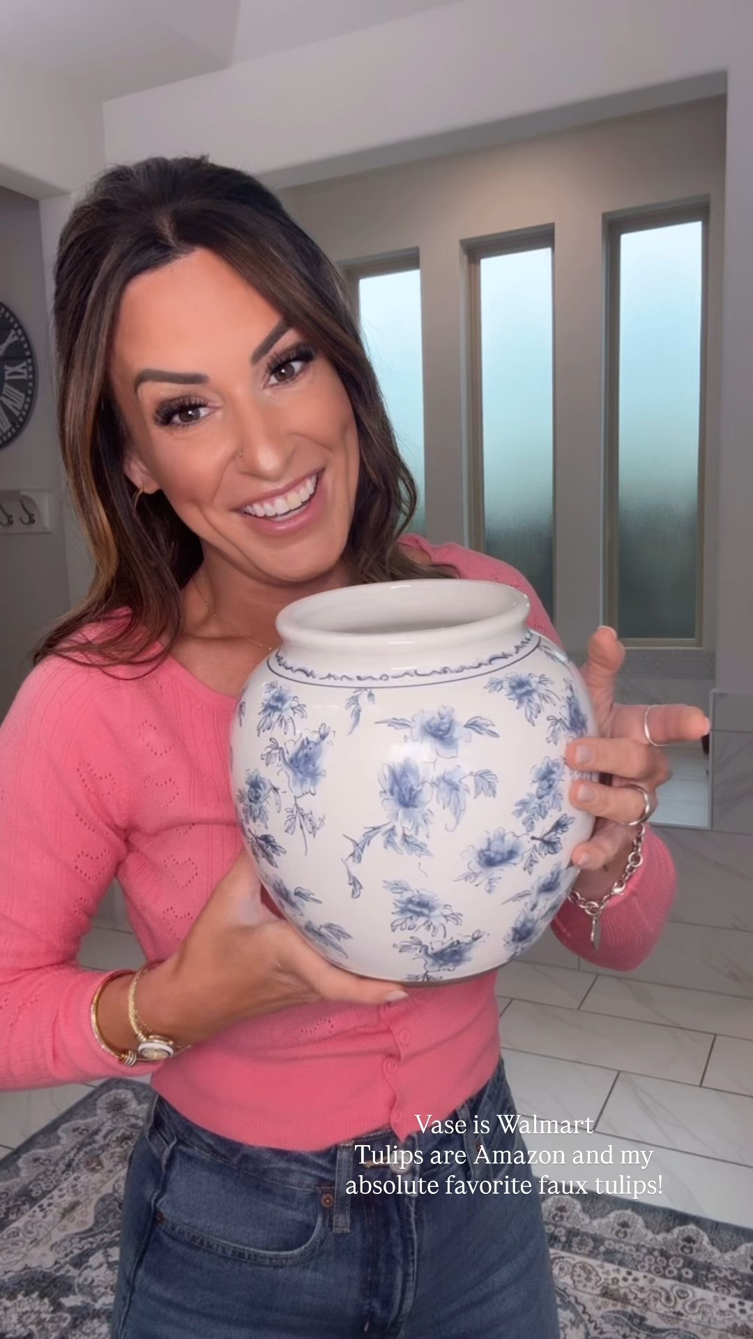 Loving this coastal blue vase from
Walmart and these faux tulips from Amazon! 

#LTKSaleAlert #LTKHome #LTKootd