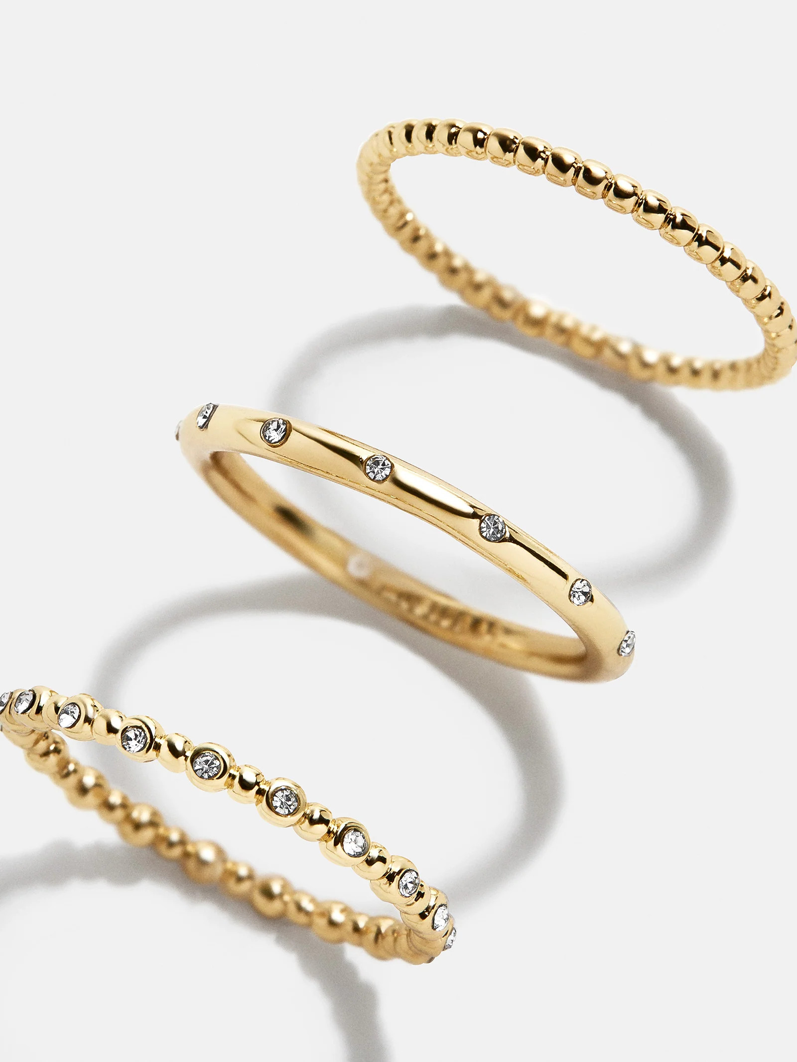 Gabriela Ring Set - Gold/Pavé | BaubleBar