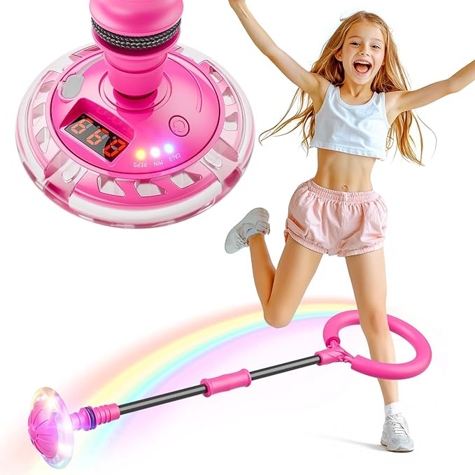 Flooyes Skip Ball for Kids, Ankle Skip Ball Toy with Counter, Timer and Cal Calculator, Girl Birt... | Amazon (US)
