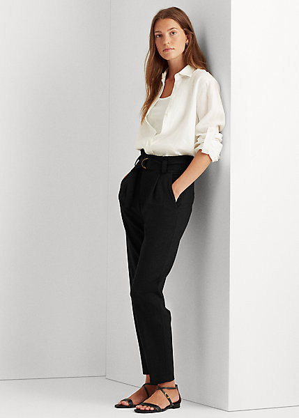 Belted Ponte Trousers | Ralph Lauren (UK)