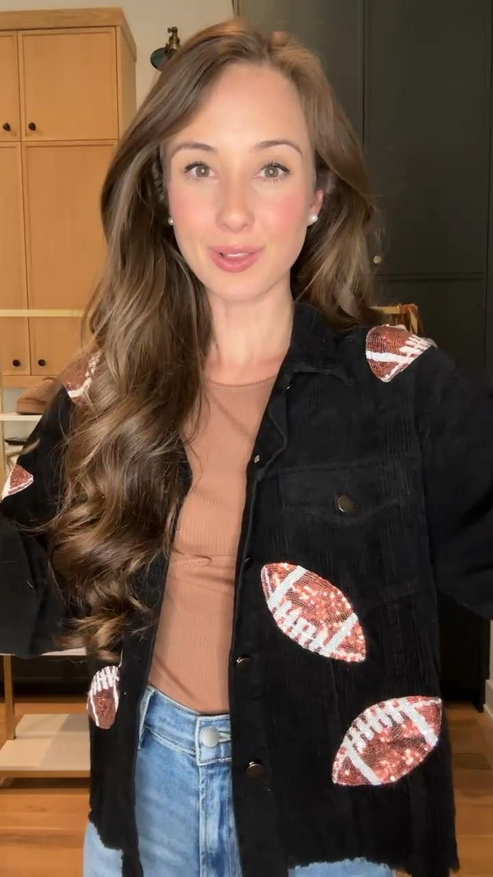 Football jacket! Comes in so many other colors! Perfect for this football season!  
#footballgameday #footballoutfit #footballgamdayoutfit

#LTKFindsUnder50 #LTKStyleTip