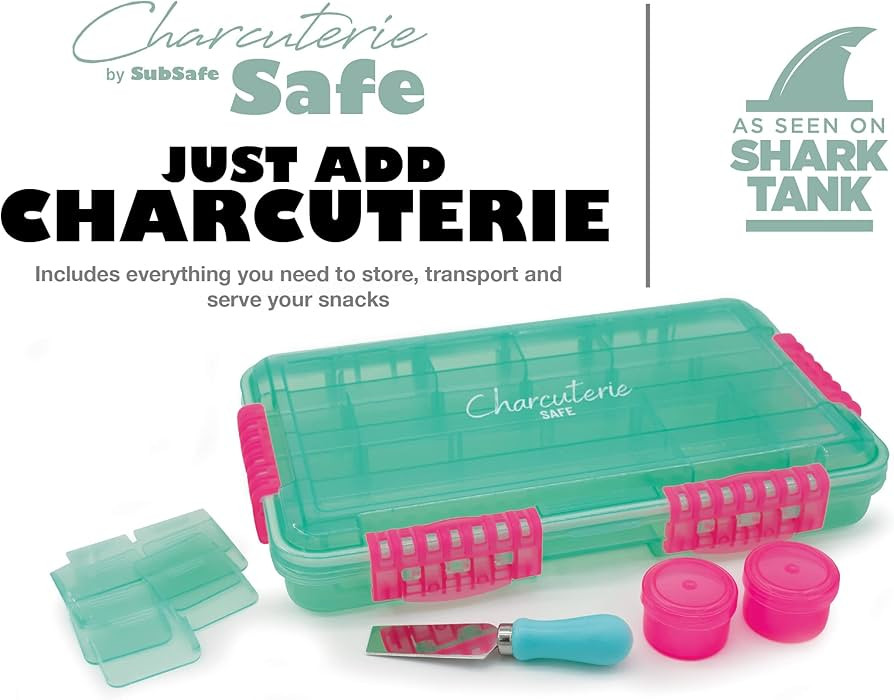 Charcuterie Safe By SubSafe - Waterproof Tackle Box Container Keeps Snacks Fresh & Dry On the Go - F | Amazon (US)