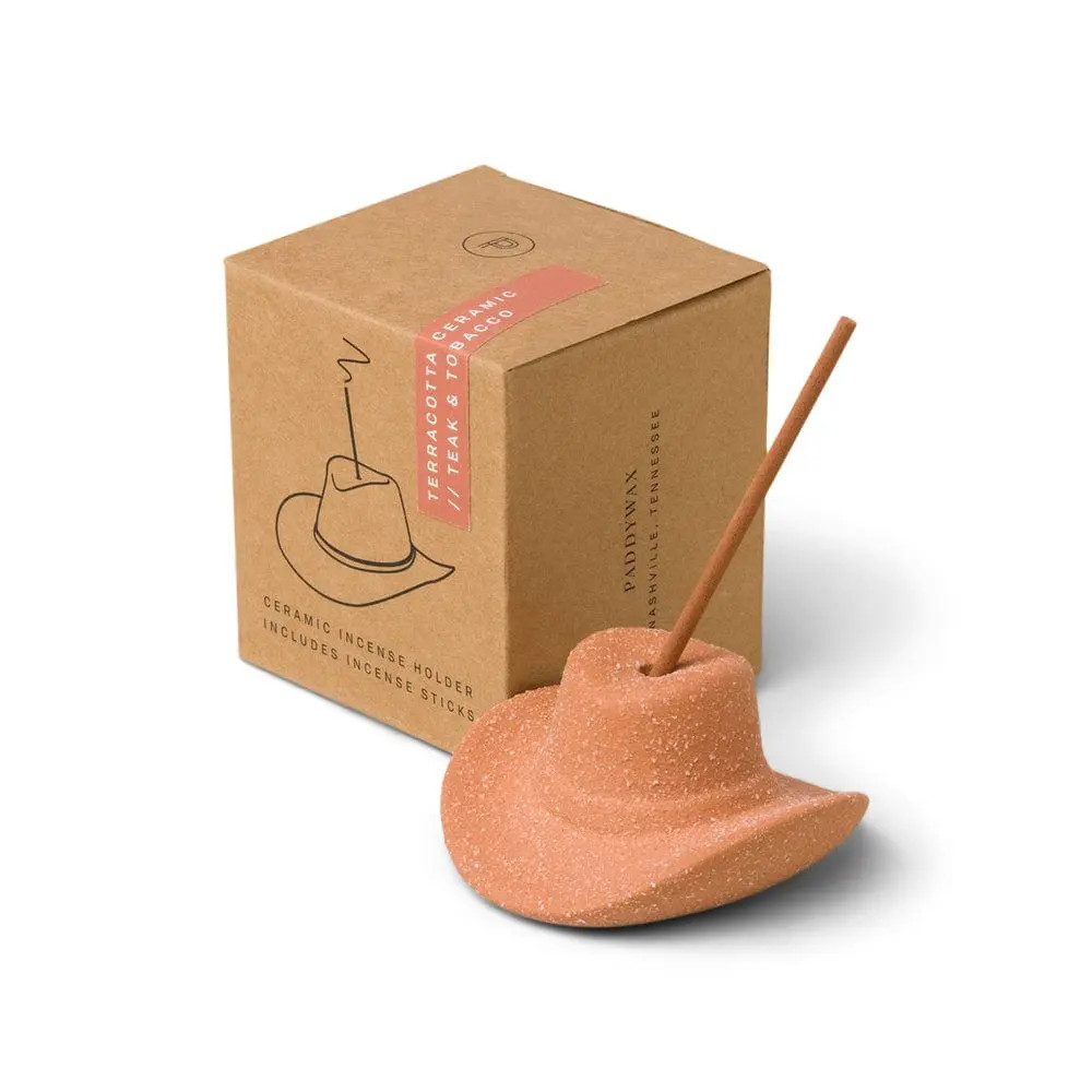 Cowboy Hat Incense Holder - Terracotta | Paddywax