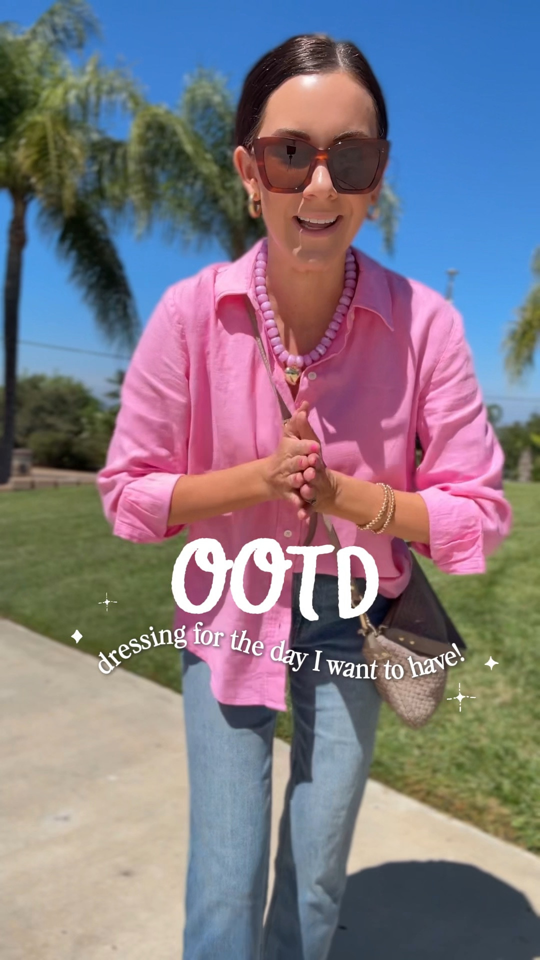 OOTD! 
Small linen button up—on sale!
Jeans-run tts & also on sale 
Sandals-on sale!!! Run tts + comfy 👏🏻

#LTKdayinmylife #LTKootd #LTKSaleAlert