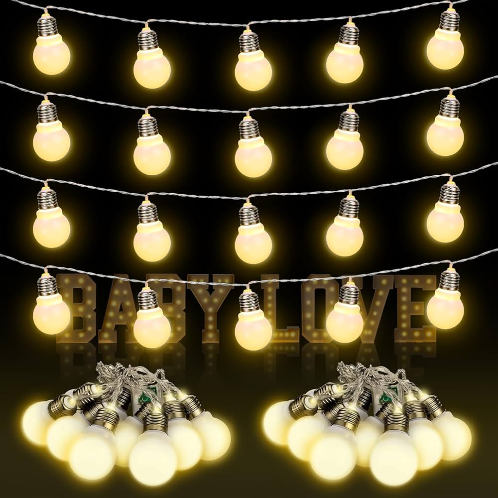 Retisee 4 Pcs Marquee Light String Bulbs13.8 ft Long for Marquee Letters Numbers 3 4 ft Tall Wate... | Amazon (US)