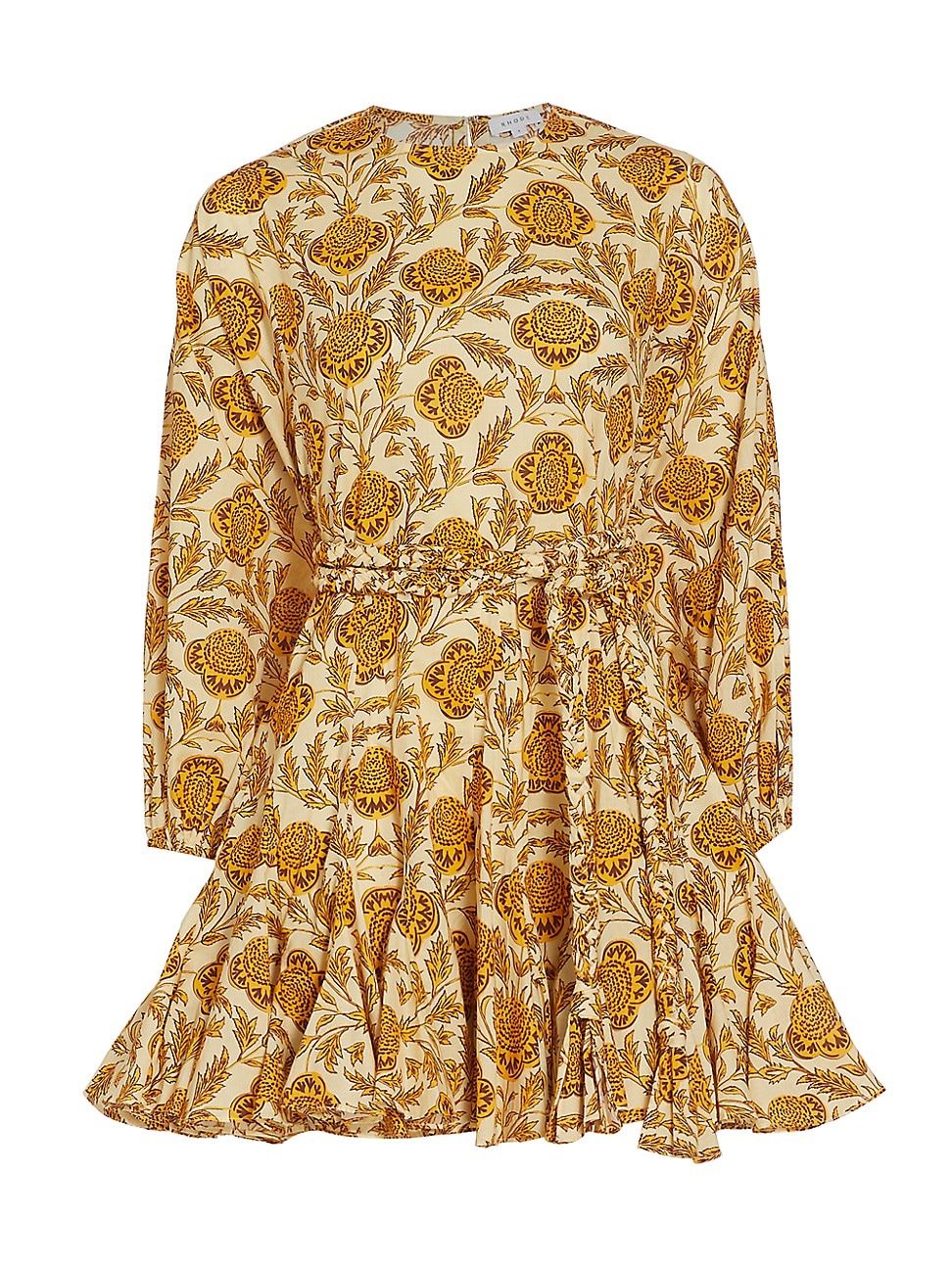 Women's Ella Printed Belted Dress - Garden Of Dream Golden Floral - Size Small - Garden Of Dream Gol | Saks Fifth Avenue