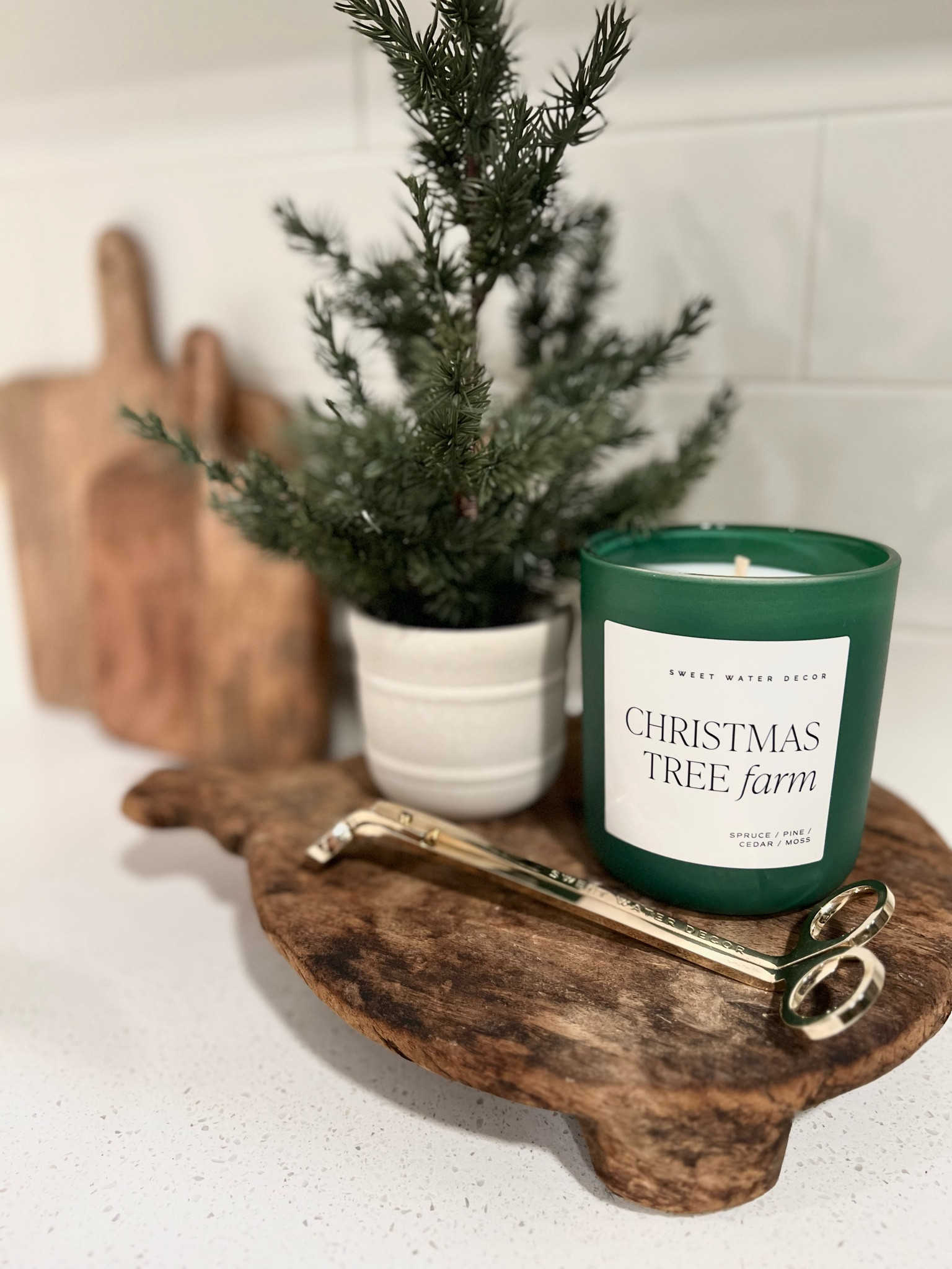 This candle smells like Christmas!! 🌲 sweetwater decor

#LTKHoliday #LTKhome #LTKstyletip