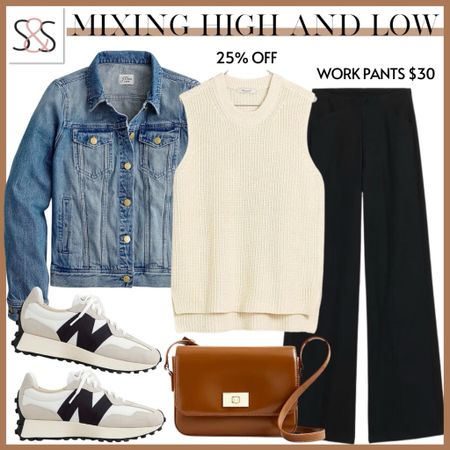 A sweater vest with black work pants is a must have outfit for work. Pair with new balance 327 sneakers for a casual and comfy look!

#LTKSeasonal #LTKworkwear #LTKstyletip