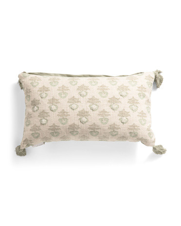 14x24 Block Print Pillow | TJ Maxx
