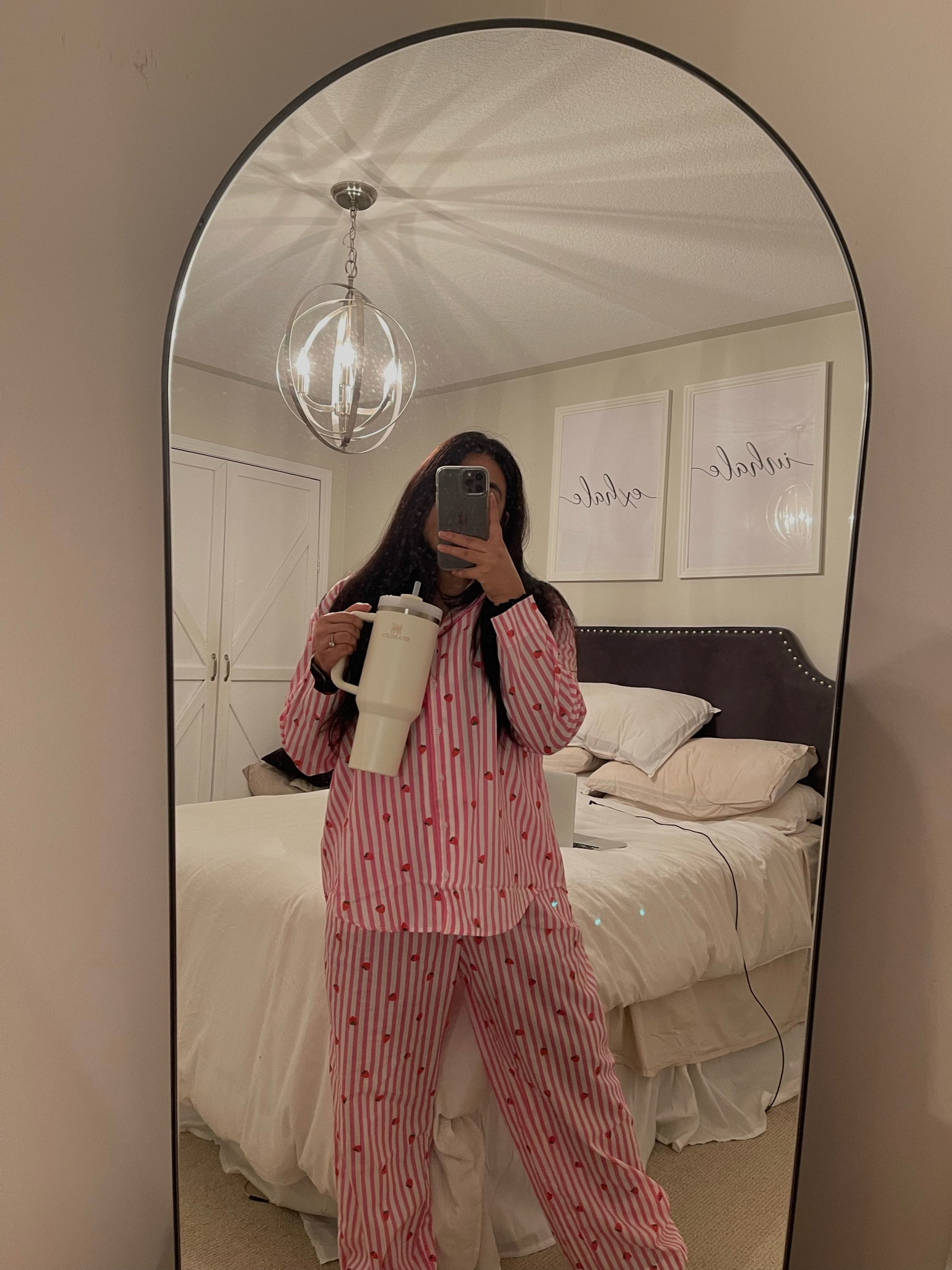 the cutest pj set 🍓 sized up for an oversized comfy fit and on sale right now!

#LTKSale #LTKunder50 #LTKsalealert