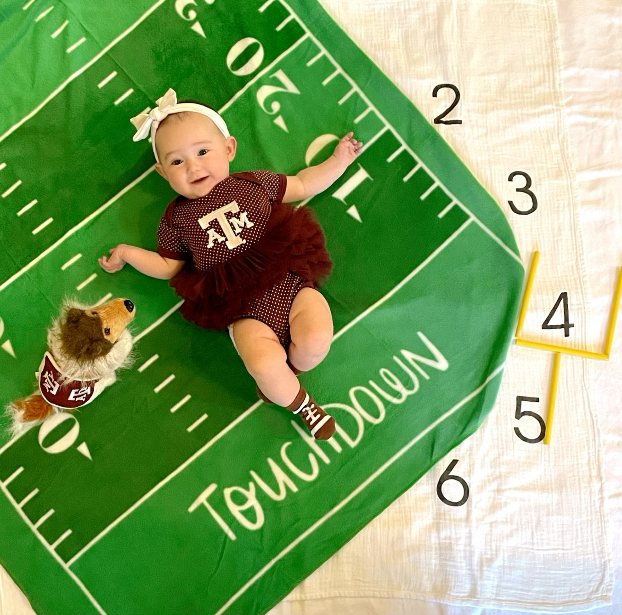 Football 4 month old baby milestone Set-up 

#LTKSeasonal
