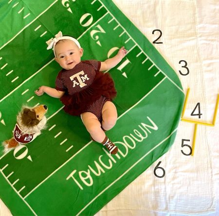 4 months and ready to cheer on the 12th Man for Football Season! 🏈 

#LTKbaby #LTKSeasonal #LTKkids