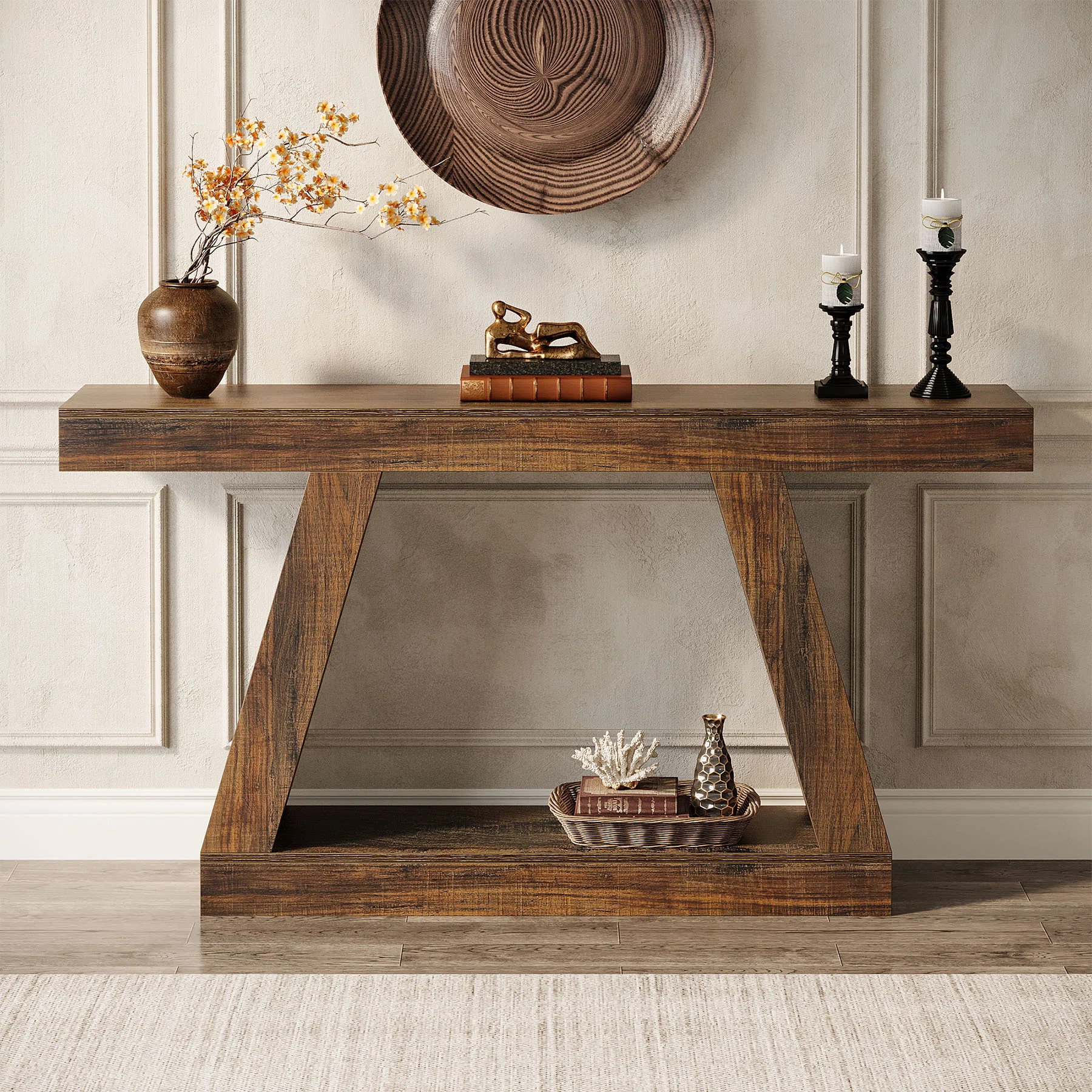 Ebern Designs Chasidi 55.12'' Console Table & Reviews | Wayfair | Wayfair North America