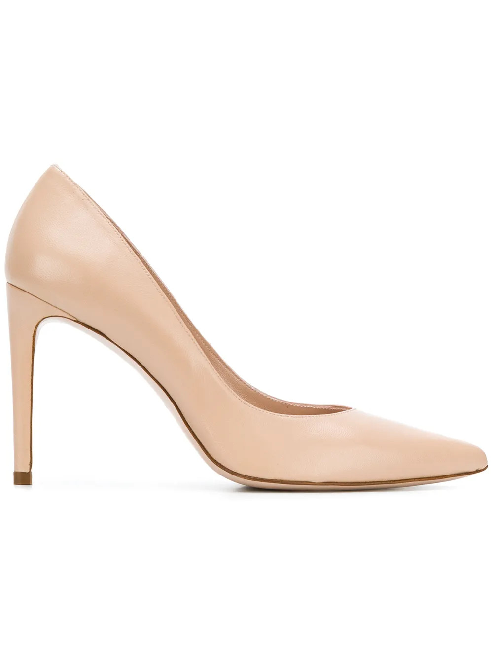 Stuart Weitzman pointed toe pumps - Nude & Neutrals | FarFetch US