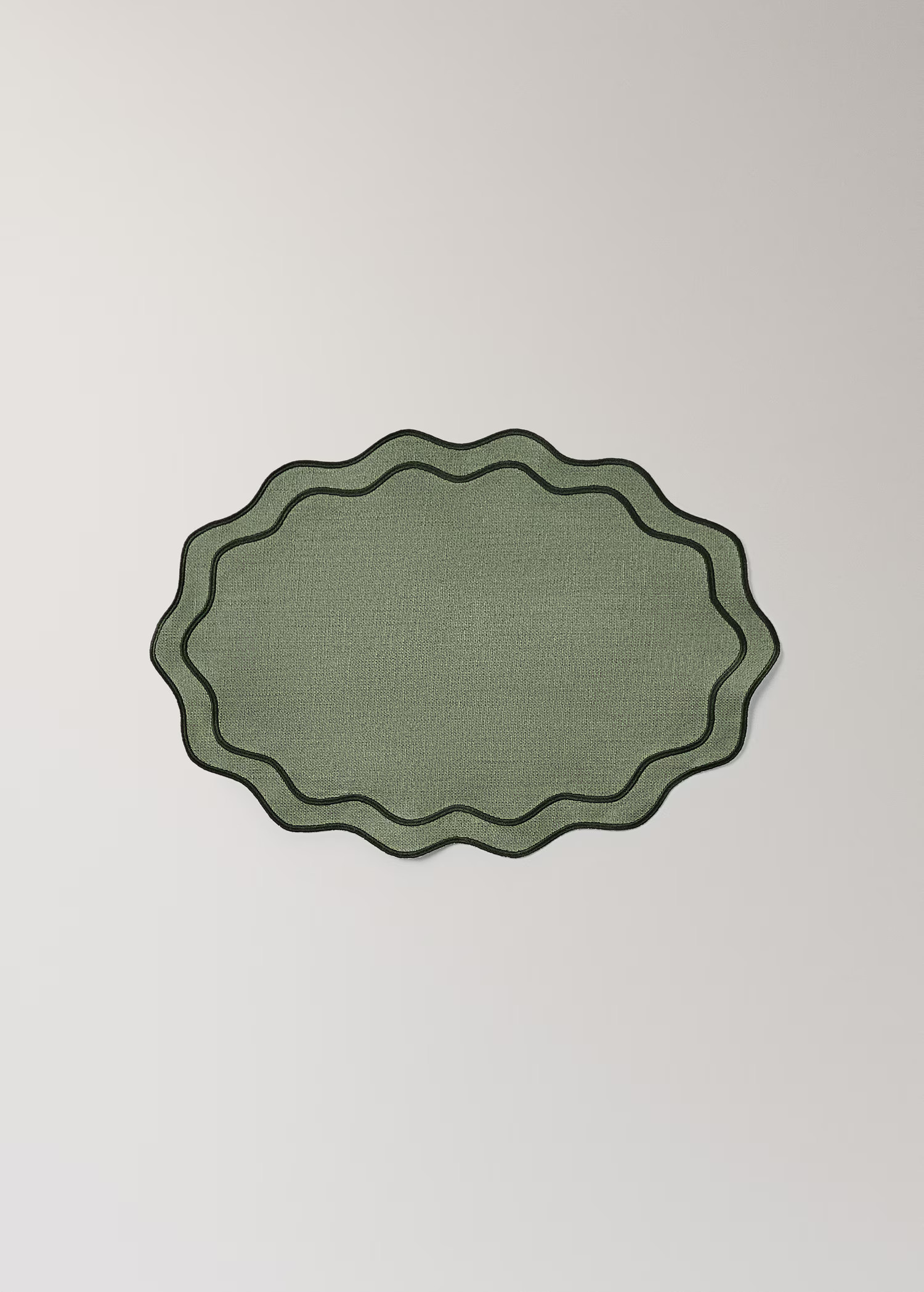 Nappe individuelle en coton résiné à vagues | Mango EU