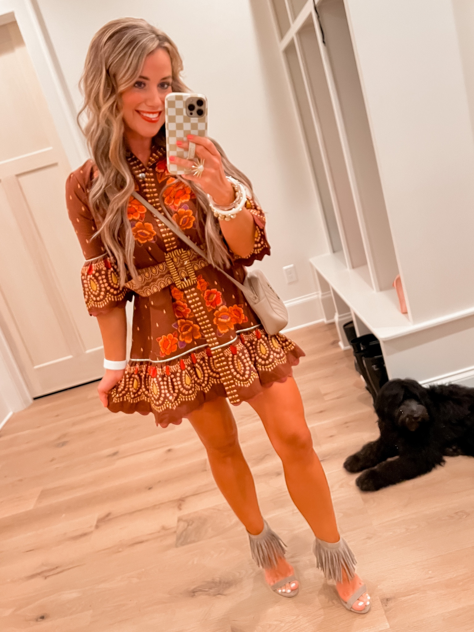 fall dress pants Farm Rio Romantic Richelieu Maxi Dress