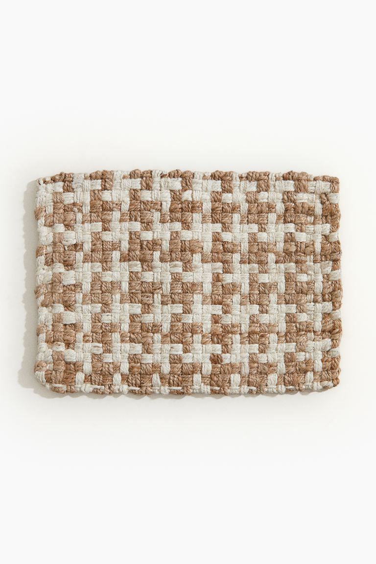 Jute Doormat - Dark beige/patterned - Home All | H&M US | H&M (US + CA)
