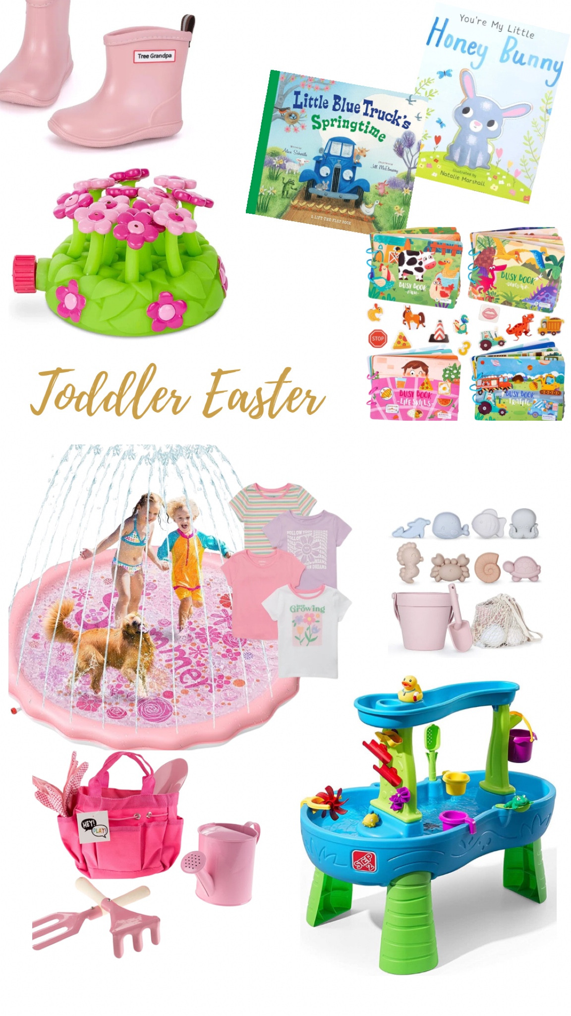 It’s spring time and that means Easter baskets! I love to include some fun activities for spring that we can do outside, some books and some cute play clothes for the new season. 
Easter basket for toddler

#LTKSeasonal #LTKkids