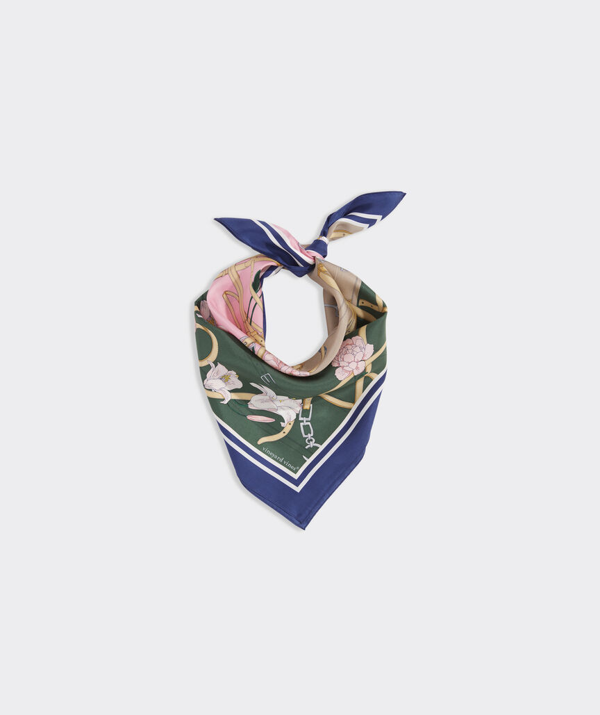 Kentucky Derby Silk Scarf Print Bandana | vineyard vines