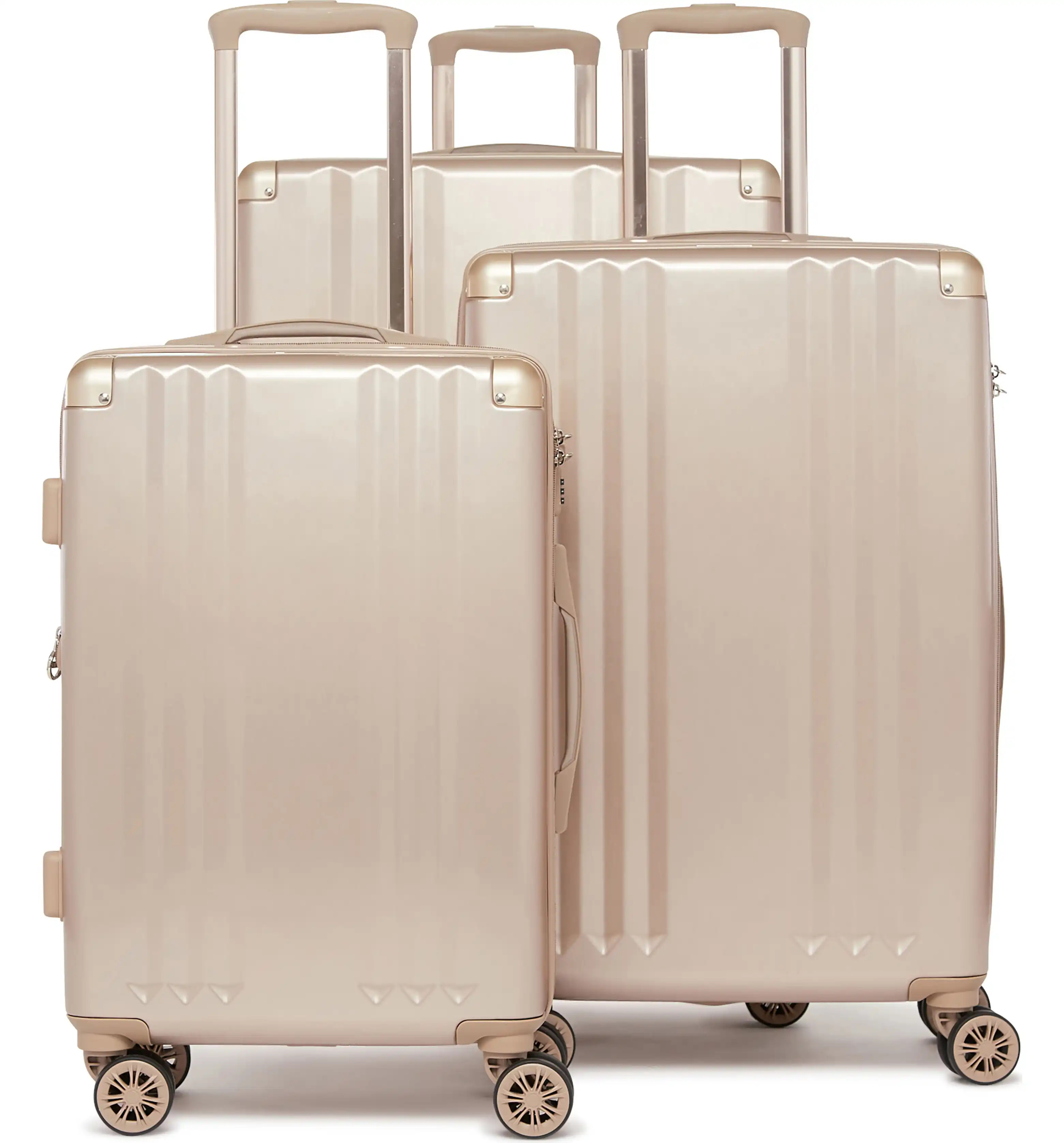 Ambeur 3-Piece Metallic Luggage Set | Nordstrom