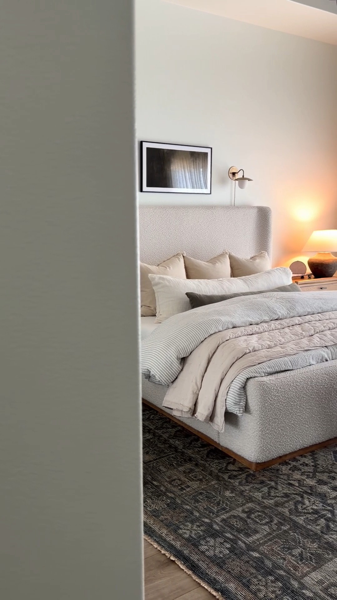 Slowly updating our bedroom with textures and layers. My brain is already in fall mode. This bedding combination is perfect for those warm summer nights (and cool fall) nights ahead. These are the Bamboo Sheet Set in White, European Linen Duvet Cover in Mist/White Stripe, and the European Linen Dream Quilt in Sand (truly a dream quilt!). I love our @Quince bedding and this new combo might just be my favorite yet! #quincepartner

#LTKHome