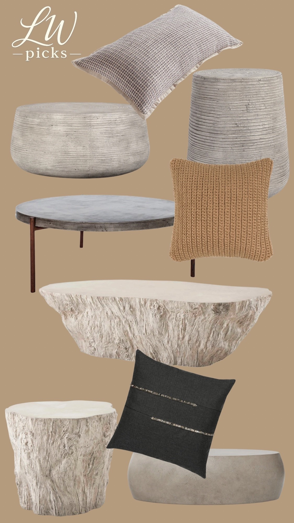 Outdoor table ideas. On the lookout for a organic outdoor coffee table 👀 

#LTKHome