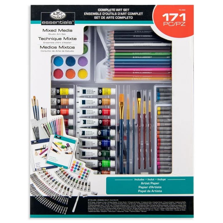 Royal & Langnickel Essentials - 171pc Mixed Media Art Set, for Beginner to Advanced Artists | Walmart (US)