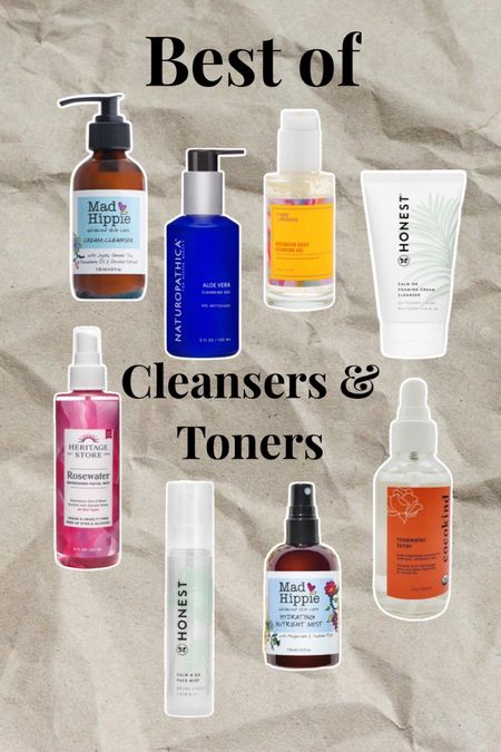 An estheticians favorite cleansers and toners / face wash face cleanser hydrating all skin types dry oily normal combo acne prone toner facial mists clean ingredients 

#LTKGiftGuide #LTKunder50 #LTKbeauty