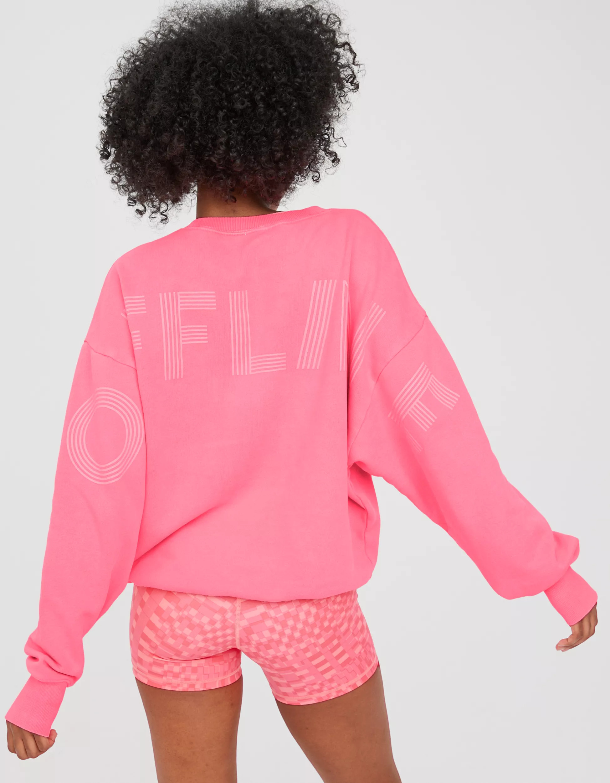 OFFLINE By Aerie Throw-back Oversized Fleece Crew | Aerie