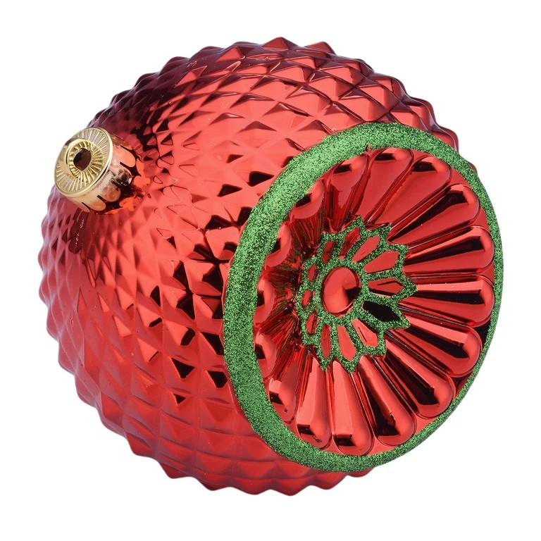 Red & Green Glitter Vintage-Style Witch Eye 150mm Jumbo Shatterproof Round Christmas Ornament, by... | Walmart (US)