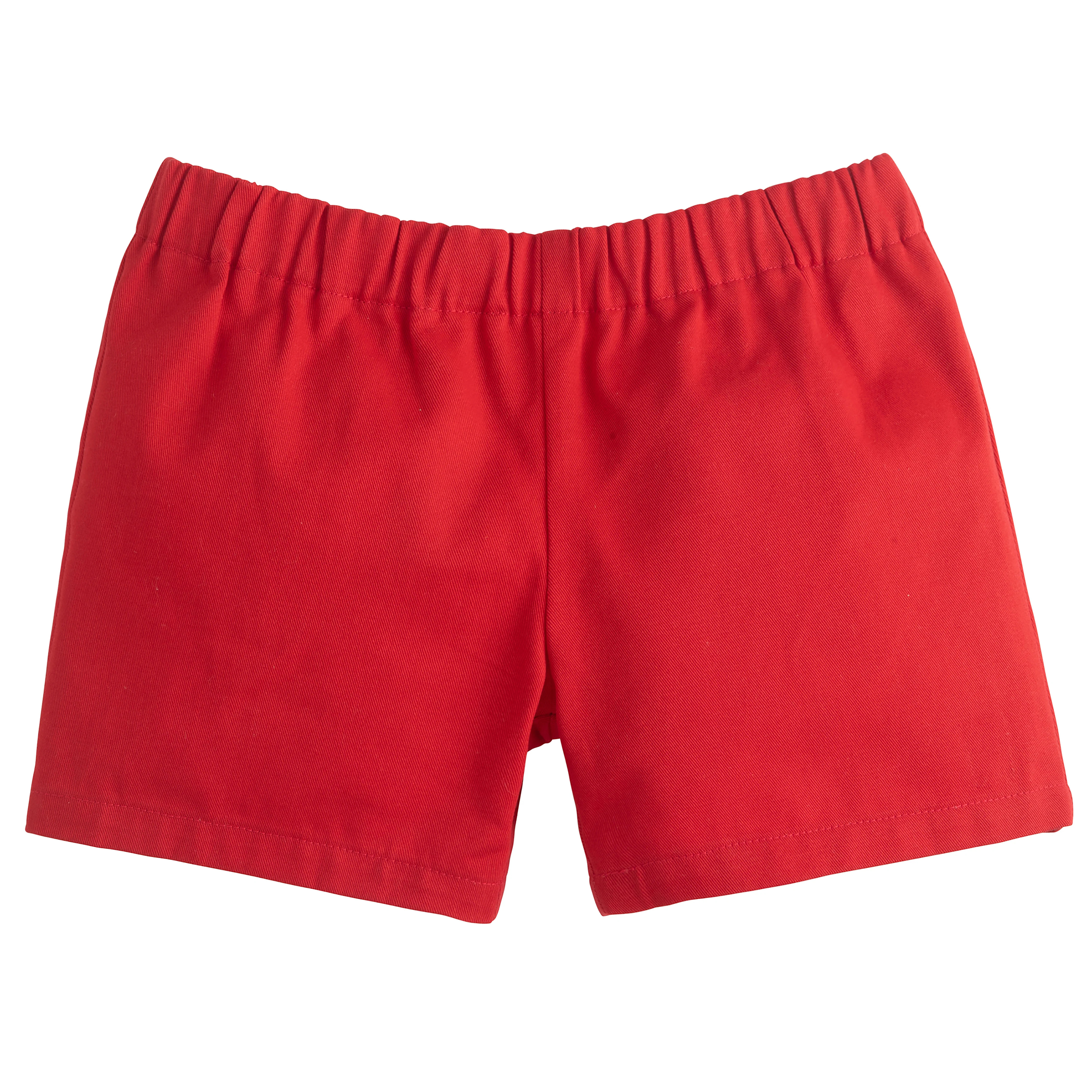 Little Boys Red Twill Basic Short | Little English | Little English