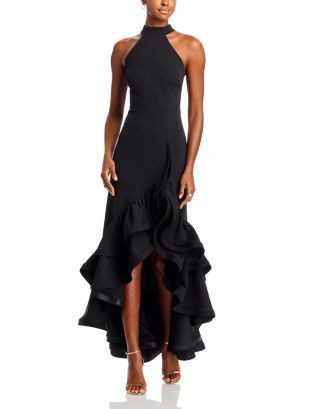 AQUA Racerback Ruffle Hem Gown - Exclusive  | Bloomingdale's Women | Bloomingdale's (US)